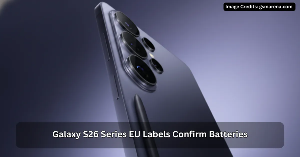 Galaxy S26 Series EU Labels Confirm Batteries