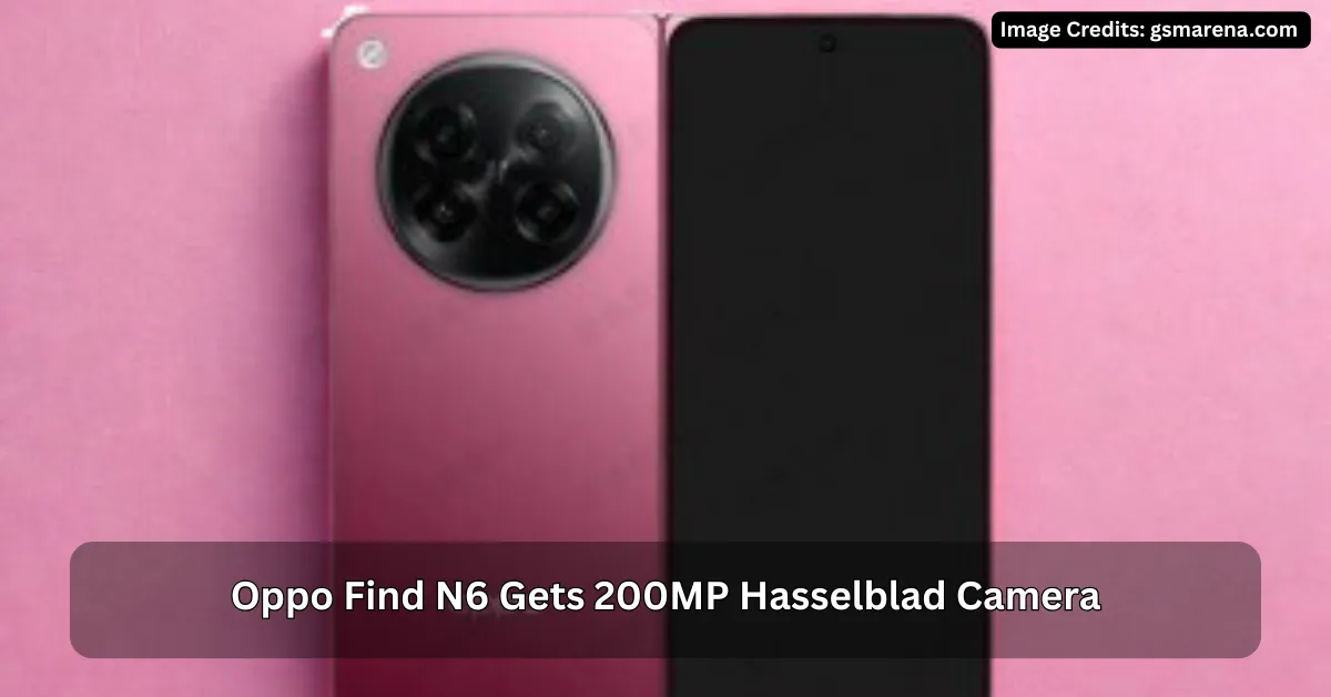 Oppo Find N6 Gets 200MP Hasselblad Camera